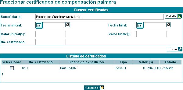 Fraccionamiento